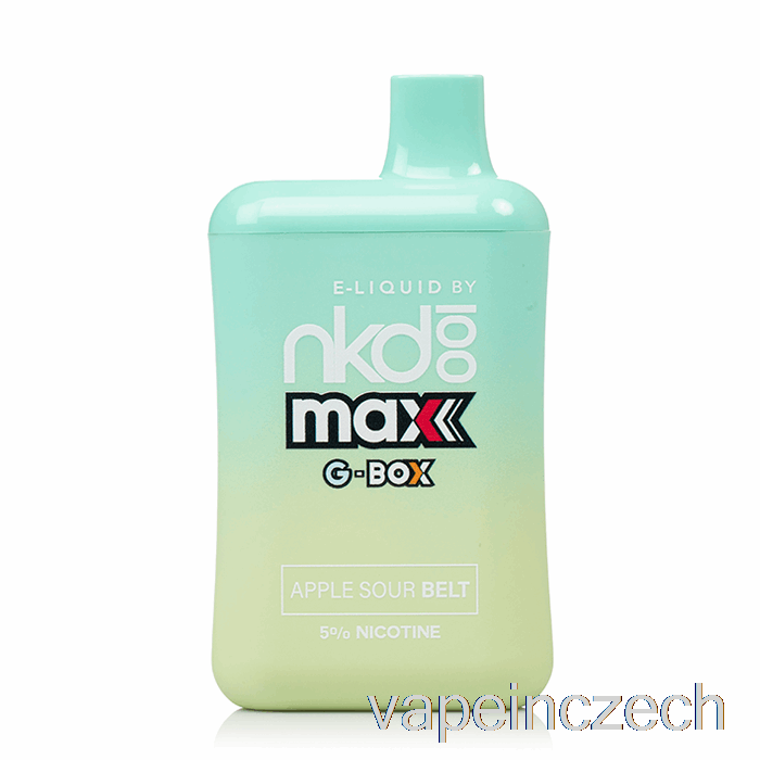 Gbox X Naked 100 5500 Jednorázové Vape Pero Apple Sour Belt